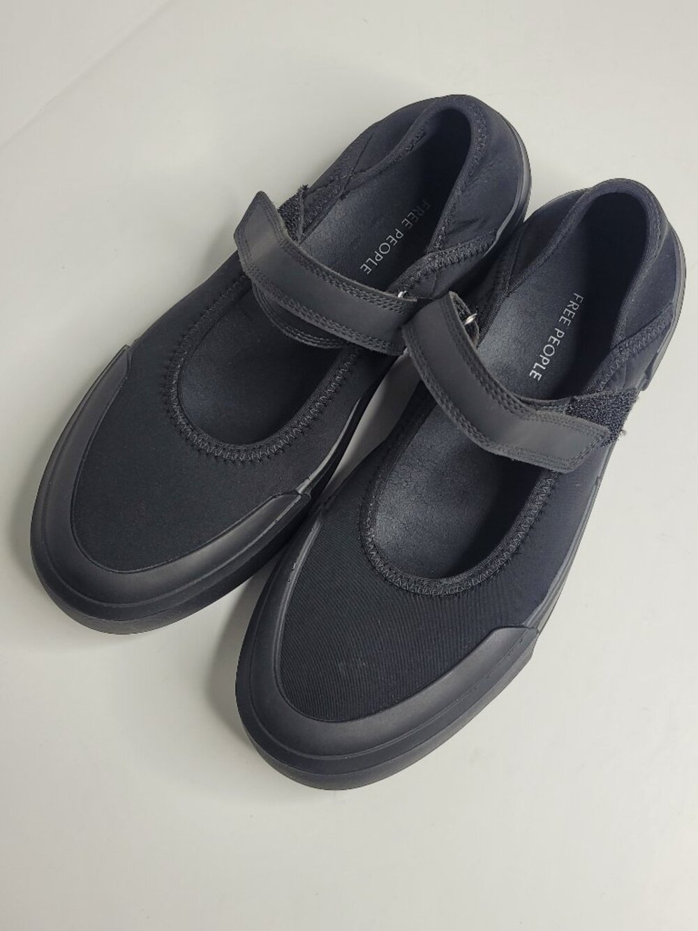 Free People Black Sporty Mary Jane Flat Casual size 38 (7.5-8) - Picture 3 of 6